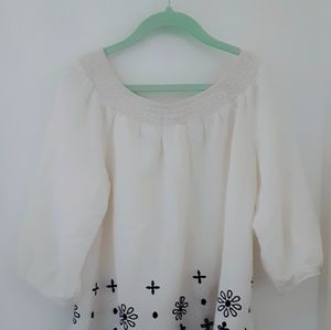 Off-the-shoulder blouse